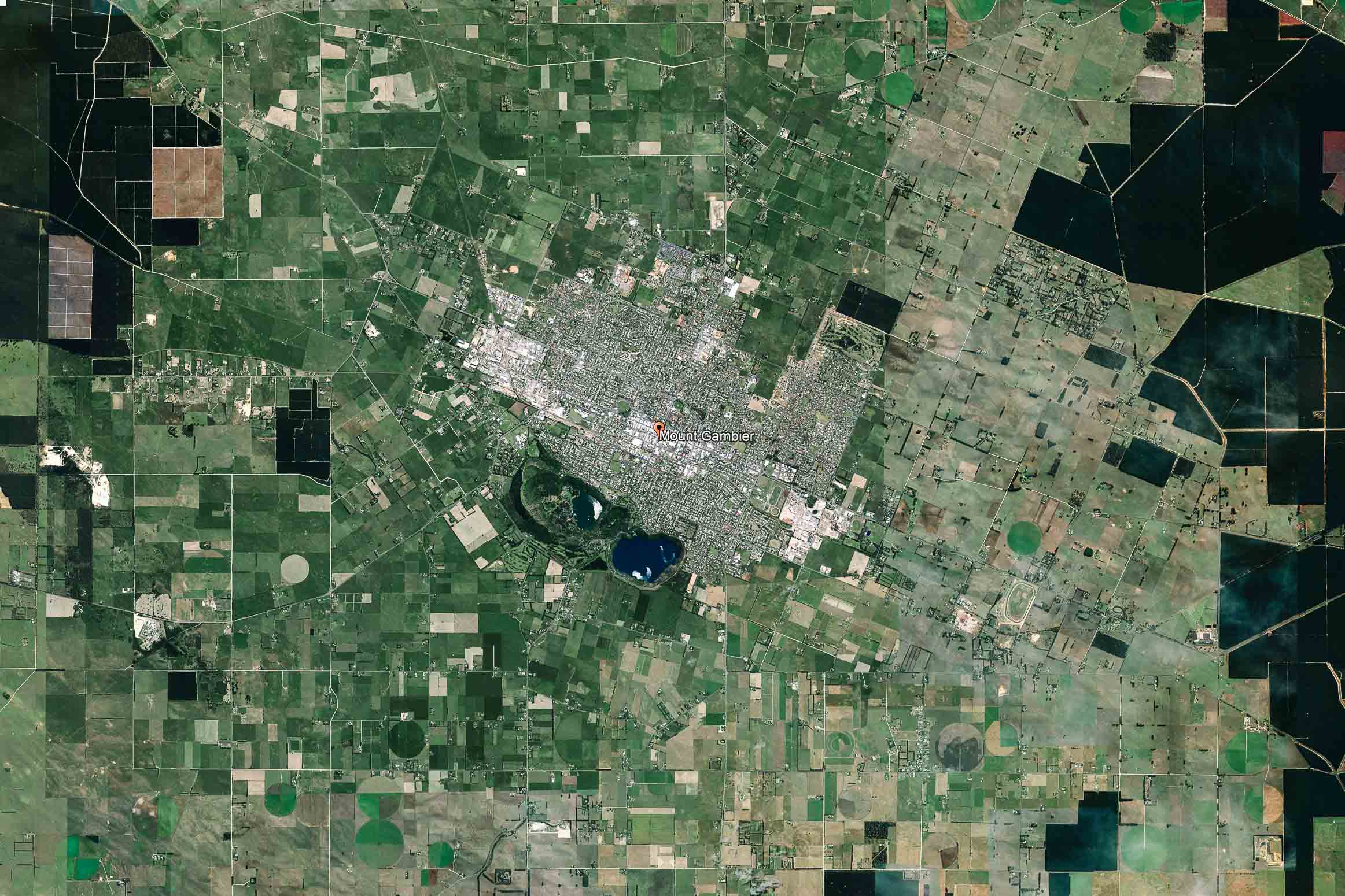 Satellite Imagery of Mt Gambier